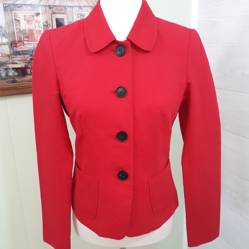 Lafayette 148 linen blend jacket blazer sz 0